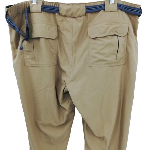Duluth Trading Mens Dry on the Fly Tan Khaki Nylon Pants Size 3X x 30 Pockets - Picture 8 of 11